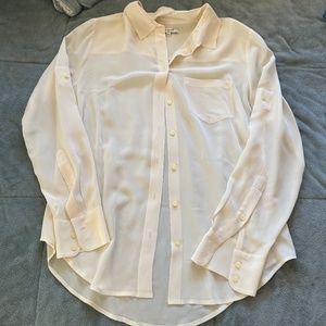 Silk button up